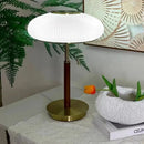 Axyaa Glass White LED Desk Lamp Nordic Bedroom Lighting