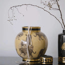 Handmade Porcelain Tiger Pattern Flower Vase by Axyaa