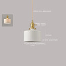 Axyaa White Ceramic LED Pendant Lamp Modern Hanging Light Fixtures