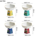 Axyaa Ceramic Hexagonal High Footed Bowl - Elegant Dessert & Snack Bowl