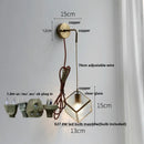 Axyaa Clear Glass LED Wall Lights - Modern Nordic Style Bedside Lamp