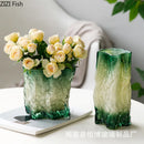 Axyaa Irregular Glass Vase for Waterborne Flower Arrangement