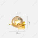 Axyaa LED Glass Sphere Wall Lamp for Bedroom Living Room Lighting