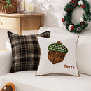 Axyaa New Year Festival Tree Embroidery Pillow Cover Sofa Cushion Headboard Decor