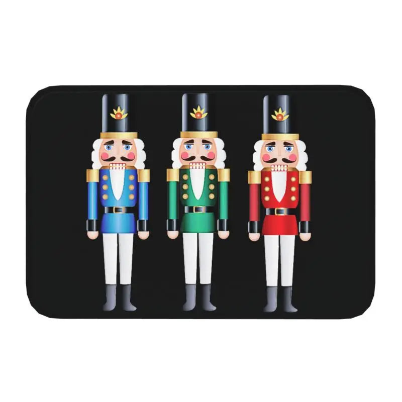 Axyaa Nutcracker Soldier Doll Door Mat Home Decor