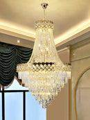 Axyaa Luxury Crystal Chandelier for Home Decor and Hotel Staircase