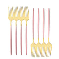 Axyaa Stainless Steel Fork Set Dinner Dessert Salad Tableware Flatware Silverware