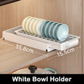 Axyaa Pull Out Dish Rack with Drainboard & Drawer Storage Mesh Basket