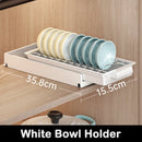 Axyaa Pull Out Dish Rack with Drainboard & Drawer Storage Mesh Basket