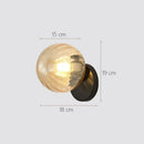 Axyaa Glass Ball Wall Lamp for Indoor Lighting in Bedroom Living Room Aisle Corridor