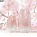 Pink Ripple Gradient Glass Vase Hydroponics Axyaa Modern Home Decor