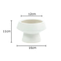 Axyaa Ceramic Vase: Circular Desk Decoration for Floral Arrangements