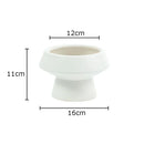 Axyaa Ceramic Vase: Circular Desk Decoration for Floral Arrangements