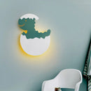 Axyaa LED Dinosaur Egg Kids Wall Lamp - Cute Cartoon Bedroom Light for Nursery