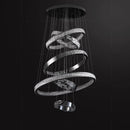 Axyaa Crystal Chandelier Stair Pendant Living Room Lighting Interior Pendant Lights