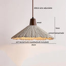 Axyaa LED Pendant Lights Modern Style Cement Wood Hanging Lamp