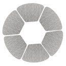 Axyaa PVC Fan Shaped Placemats - Heat Resistant Dining Table Mats