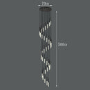 Axyaa Modern Stair Chandelier Pendant Light: LED Ceiling Lamp for Living Room