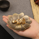 Axya Brass Incense Holder Zen Tea Ceremony Ornament Zen Incense Burner