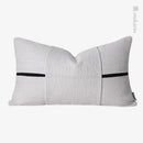 Axyaa Nordic Luxury Living Room Sofa Waist Pillow in Light Gray Stitching