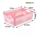 Axyaa 10-Piece Versatile Plastic Storage Baskets for Toys, Desk, Kitchen, and Bathroom