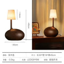 Axyaa Zen Art Solid Wood Table Lamp LED G9 Decor Desk Light Bedroom Living Room