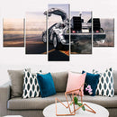 Delorean Back To The Future Wall Art Canvas Print by Axyaa