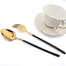 Axyaa Gold Mirror Stainless Steel Cutlery Set for Dining Wedding Restaurant