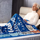 Axyaa Grandpa Flannel Throw Blanket: Soft & Cozy Gift from Grandkids
