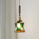 Axyaa Nordic LED Pendant Lamp Walnut Copper Glass Hanging Light Fixtures