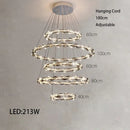 Circular Crystal Ceiling Light by Axyaa - Luxurious Living Room Decor