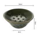 Axyaa Lotus Root Clay Bowl Vase for Hydroponic Floral Arrangements & Home Decor