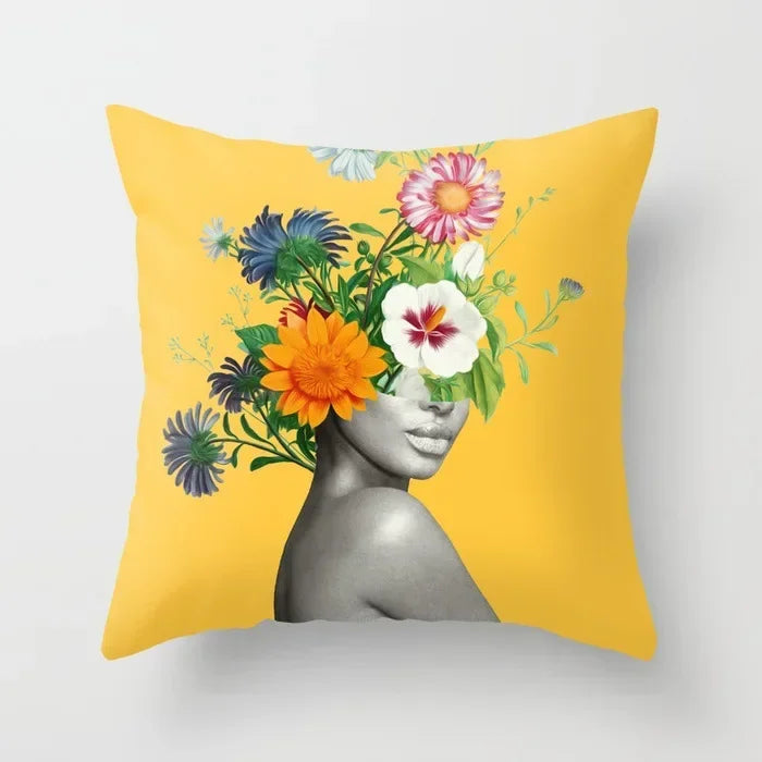 Rose Flora Pattern Pillow Case by Axyaa - Decorative Cushion Covers