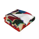 Axyaa Mexican Flowers Embroidery Art Blanket: Soft Fleece Warm 3D Throw Blanket