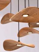 Axyaa Retro Wood Staircase Island Pendant Light