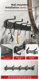 Axyaa Wall Hooks Set for Bathroom, Bedroom, and Kitchen Storage