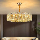 Axyaa Crystal Chandelier Pendant Light for Luxury Living Room Dining Ceiling Fixture