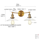 Axyaa Vintage Loft Art Glass Wall Lamp for Study Coffee Bar Stairway