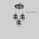 Axyaa Smoky Glass LED Pendant Light 8W - Modern Nordic Style for Bedroom, Dinning, Living Room