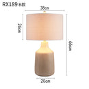 Axyaa Cement Bedside Table Lamp: Japanese Wabi Sabi Style for Bedroom, Living Room, Study