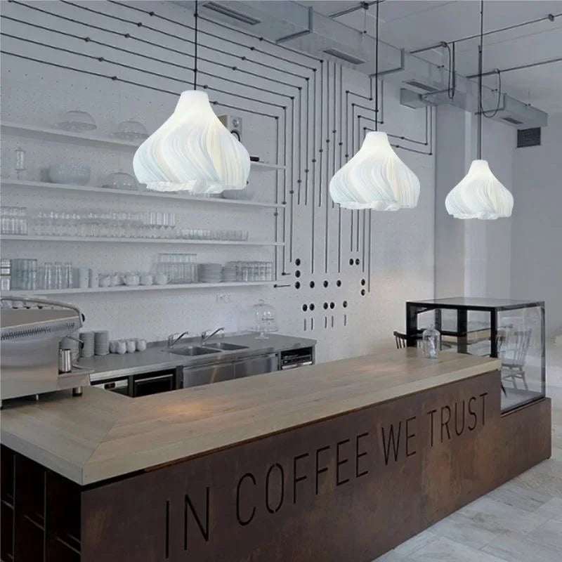 Axyaa Modern 3D Printed Chandelier - Creative Ceiling Pendant Light for Dining, Bedroom & Living Room Decor