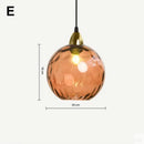 Axyaa Water Pattern Glass Ball Pendant Light for Bedroom and Living Room