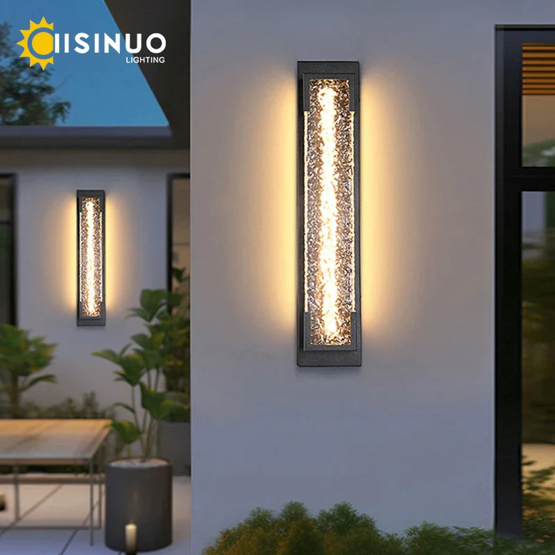 Axyaa Stainless Steel LED Outdoor Wall Sconce for Villa Garden Decoration