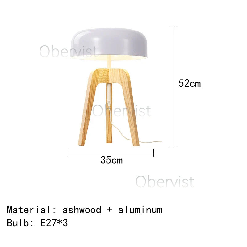 Axyaa Classical Wood Floor Lamp - E27 Bulb, Home Art Deco Lighting