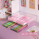 Axyaa Acrylic Desktop Organizer Stationery Storage Box