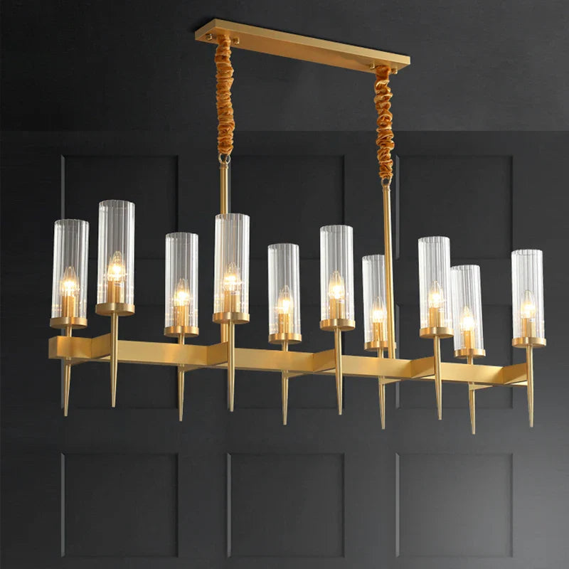 Axyaa Nordic Gold Chandelier: Luxury LED Pendant Lighting Fixture