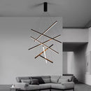 Axyaa Modern Loft High Ceiling Chandelier for Villa Hall Entryway Living Room