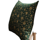 Axya Green Gilded Christmas Table Cloth with Runner, Cotton & Linen Rectangular Cover