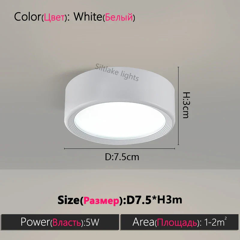 Axyaa 18W LED Downlights Ceiling Spot Lamp Surface Mounted Kitchen Lighting