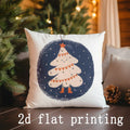 Axyaa Christmas Pillowcases - Festive Home Decor Cushion Cover for Sofa, Bedroom, Car